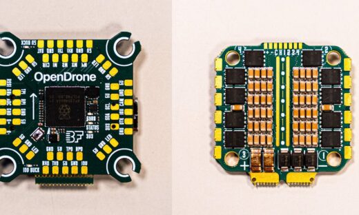 OpenDroneのフライトコントローラー「OpenFC Lite」とESC「OpenESC」の基板